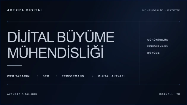 Avexra dijital büyüme sistemi 1